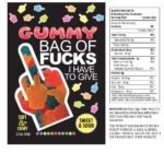 Bag of Fucks I Have to Give, Sour Gummy 2.2oz