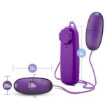 B Yours Double Pop Eggs Vibrating Eggs – Plum - Image 6