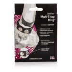 Leather Multi-Snap Cock Ring – Black - Image 2