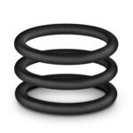 Performance - Vs3 Pure Premium Silicone Cockrings - Large - Black - Image 5