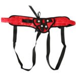 Sunset Lace Corsette Strap-On – Red - Image 2