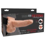 Fetish Fantasy Series 6 Inch Hollow Rechargeable Strap-on With Remote - Flesh