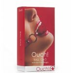 Ball Gag With Leather Straps - Red