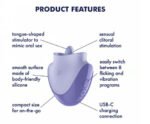 Satisfyer Tongue Dancer Rechargeable Vibrating Tongue Stimulator – Purple - Image 4