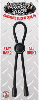 Mack Tuff Adjustable Silicone Cock Tie - Black - Image 2