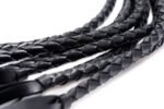8 Tail Braided Flogger – Black - Image 4