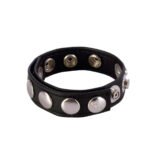 Colt 8 Snap Fastener Leather Strap - Black - Image 2