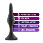 Luxe Beginner Plug Small Anal Plug – Black - Image 2