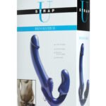 Revolver II Vibrating Strapless Strap on Dildo - Blue