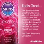 Skins Excite Tingling Water Based Lubricant 4.4oz - Image 3