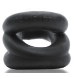 Z-Balls Zig-Zag Cockring Ballstretcher - Black - Image 2