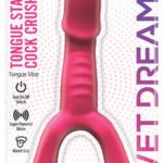 Tongue Star Cock Crush Tongue Vibe With Penis Super Powerful Motor - Pink