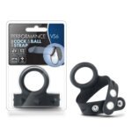 Performance - Vs6 - Silicone Cock & Ball Strap - Black - Image 2