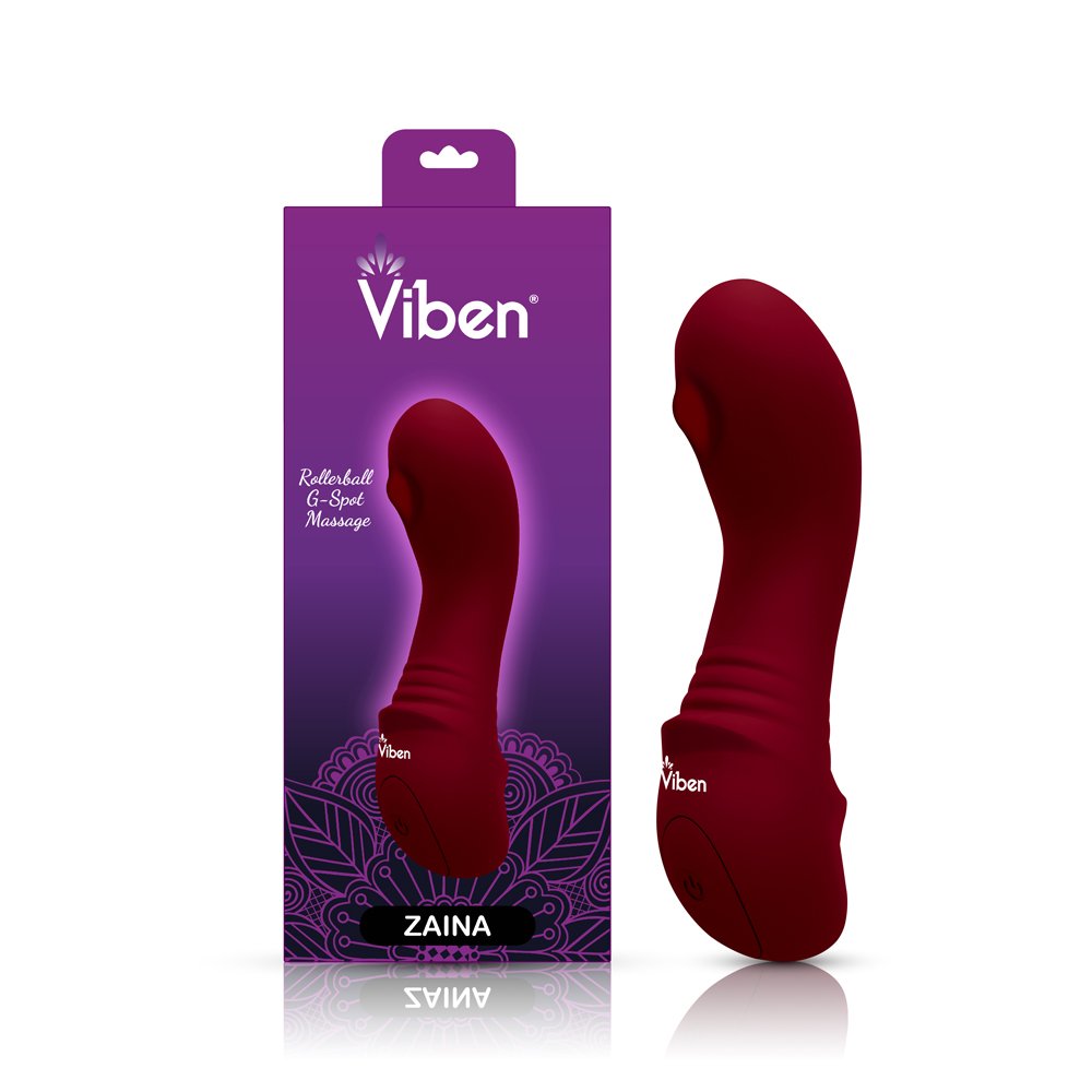 zaina-mini-rollerball-g-spot-vibe-ruby Zaina Mini Rollerball G-Spot Vibe - Ruby - Image 1