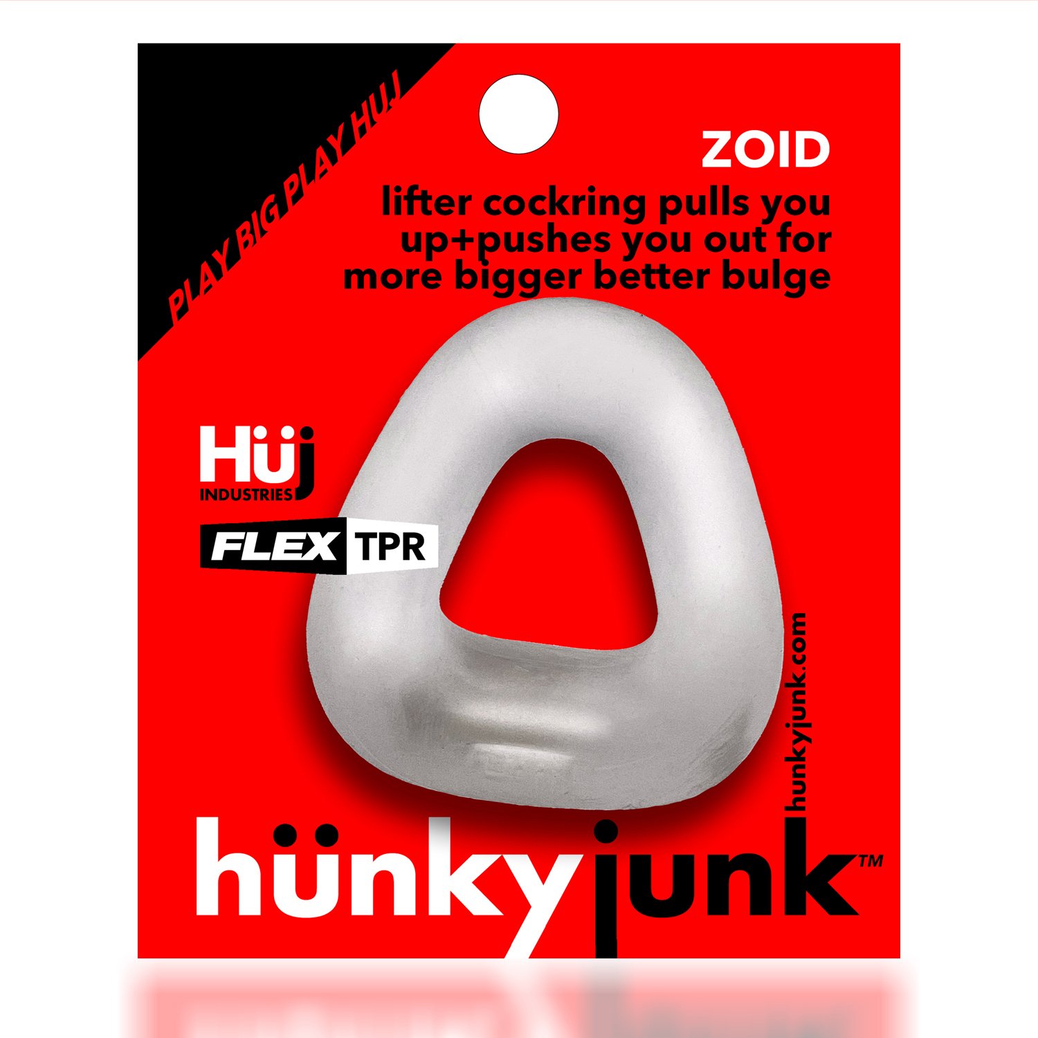 zoid-trapazoid-lifter-cockring-clear-ice Zoid - Trapazoid Lifter Cockring - Clear Ice - Image 1