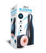 Zolo Blowpin Rechargeable Vibrating Stroker – Black