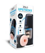 Zolo Upstroke Rechargeable Stroker with Beaded Sleeve – Black