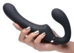 10x Mighty Rider Vibrating Strapless Strap-on Black - Image 5