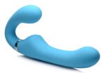 10x Mighty Rider Vibrating Strapless Strap-on - Blue - Image 8