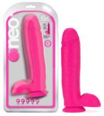 Neo - 10 Inch Dual Density Dildo - Neon Pink - Image 5