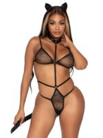 2 Pc Sex Kitten - One Size - Black - Image 5