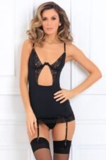 2 Pc Take an Elle Chemise Set  - Medium/ Large - Black - Image 4