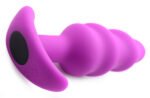 21x Silicone Swirl Plug With Remote - Purple - Image 3