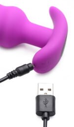 21x Silicone Swirl Plug With Remote - Purple - Image 4