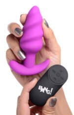 21x Silicone Swirl Plug With Remote - Purple - Image 5