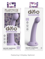 Dillio Platinum - Secret Explorer 6 Inch Dildo - Purple - Image 5