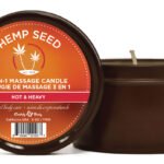 3 in 1 Massage Candle - Hot and Heavy - 6 Oz  - Hemp Seed
