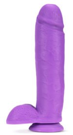 Neo - 10 Inch Dual Density Dildo - Neon Purple - Image 6