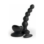 3Some Wall Banger Vibrating Anal Beads With Suction Cup Black - Image 2