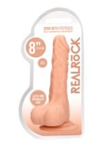 8 Inch Dong With Testicles - Flesh - Image 2