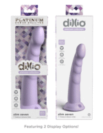 Dillio Platinum - Slim Seven 7 Inch Dildo - Purple - Image 5