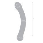 6 Inch Curved G-Spot Blue Glass Dildo - Image 6