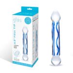 6.5 Inch Full Tip Textured Glass Dildo - Image 2
