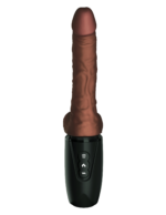 7.5 Inch Thrusting Cock With Balls - Brown - Image 4