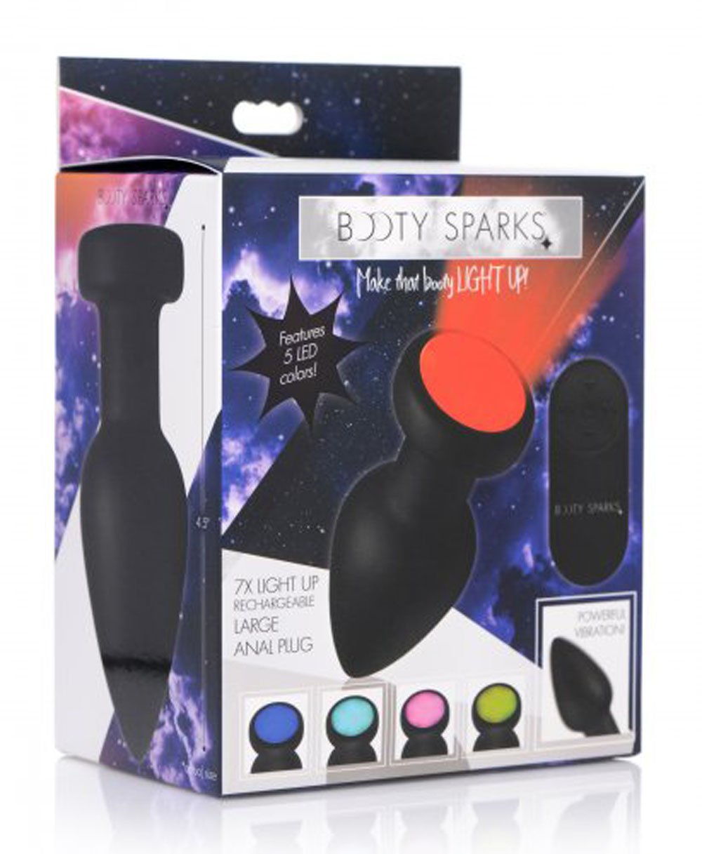7x-light-up-rechargeable-anal-plug-large 7x Light Up Rechargeable Anal Plug - Large - Image 1