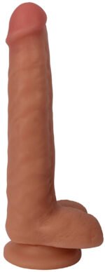 8 Inch Slim Dong With Balls - Vanilla - Image 2