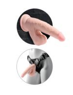 8 Inch Triple Density Cock With Swinging Balls - Light - Image 2