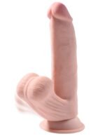8 Inch Triple Density Cock With Swinging Balls - Light - Image 6