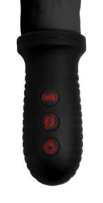 8x Auto Pounder Vibrating and Thrusting Dildo With Handle - Black - Image 4