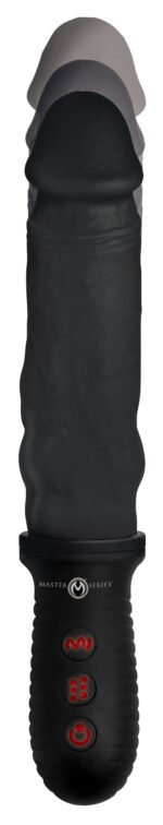 8x Auto Pounder Vibrating and Thrusting Dildo With Handle - Black - Image 5