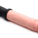8x Auto Pounder Vibrating and Thrusting Dildo With Handle - Flesh