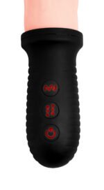 8x Auto Pounder Vibrating and Thrusting Dildo With Handle - Flesh - Image 4