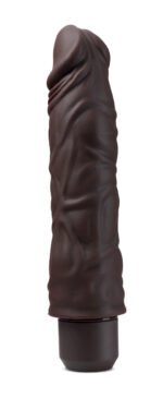 Dr. Skin Silicone - Dr. David - 8 Inch Vibrating  Dildo - Brown - Image 11