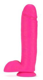 Neo - 10 Inch Dual Density Dildo - Neon Pink - Image 6
