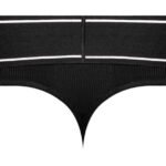 Modal Rib Bong Thong - Small - Black