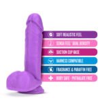 Neo - 11 Inch Dual Density Dildo - Neon Purple - Image 3